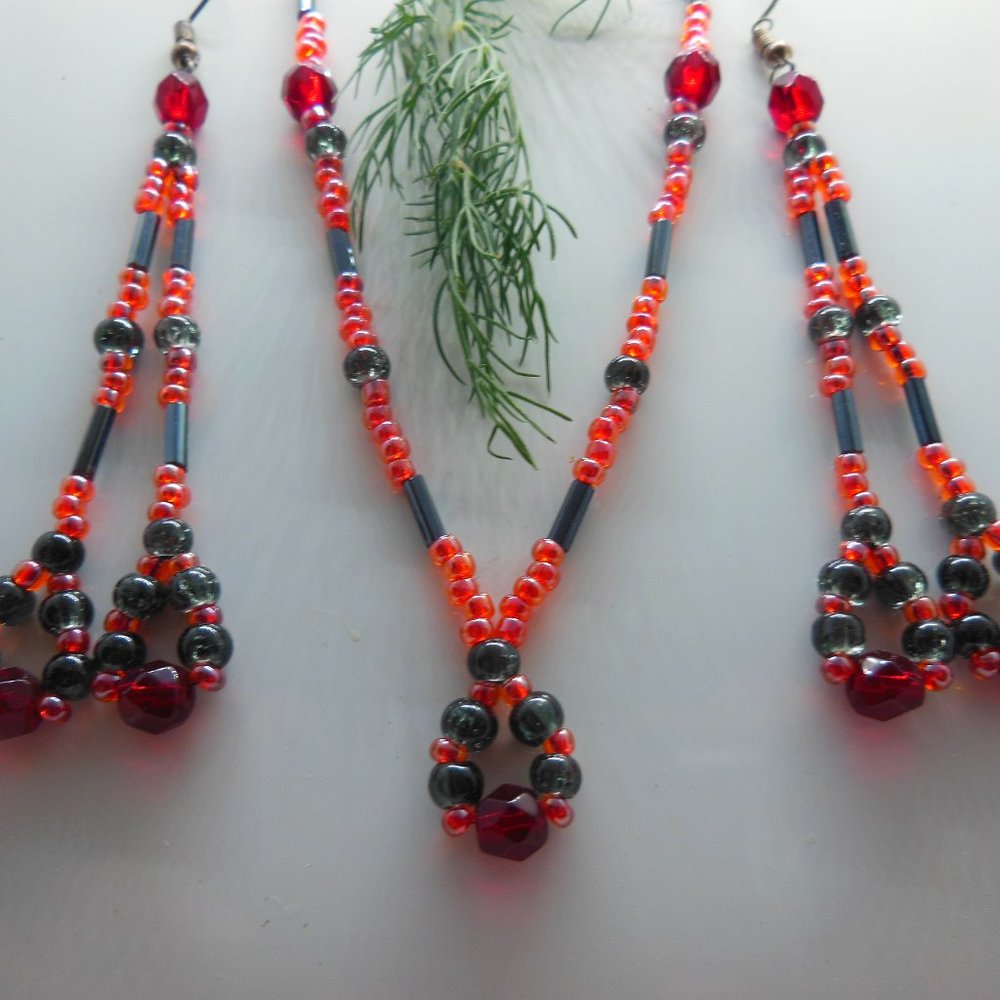 Handmade Set Earrings and Necklace